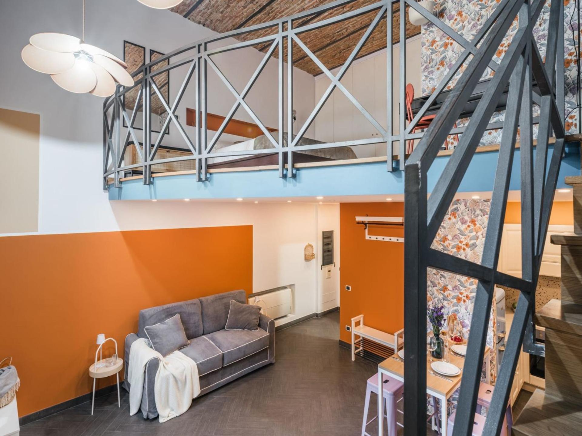 The Rent - Colorful Loft In Trastevere Area Appartamento